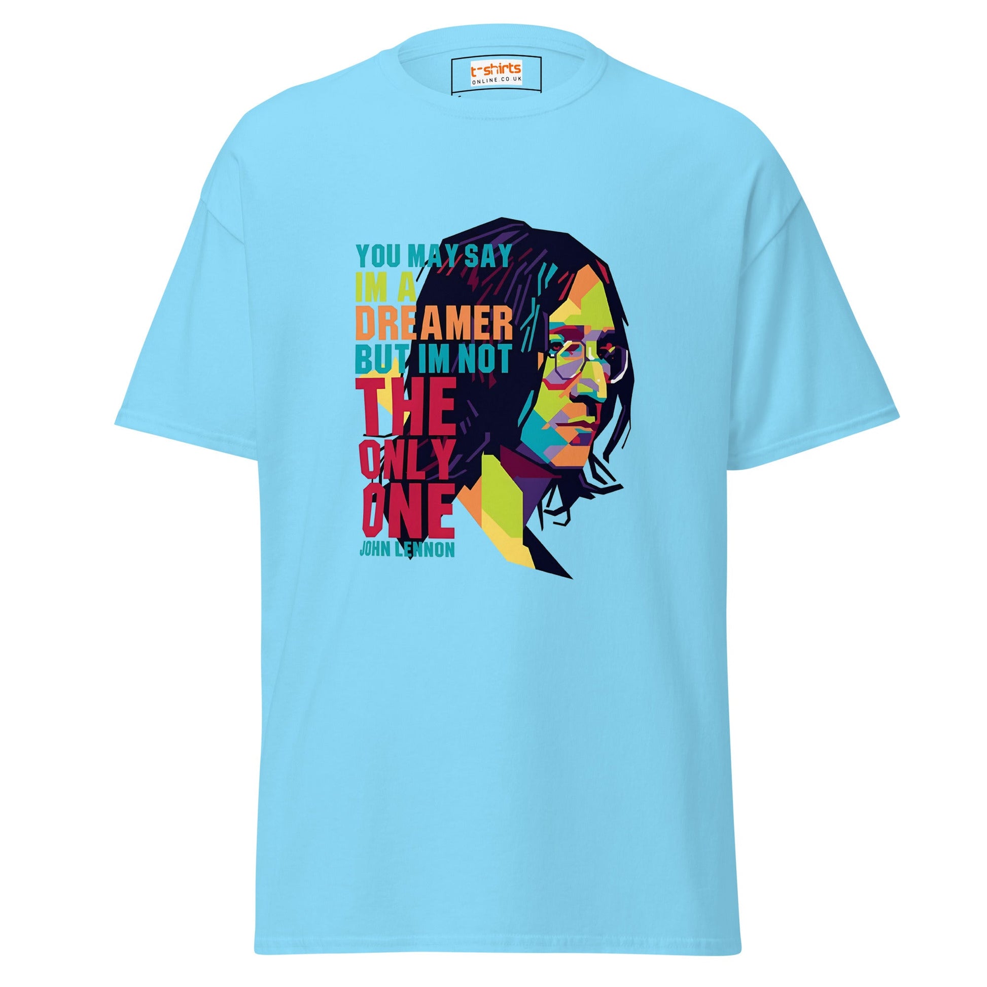 Lennon | Music Icon T-Shirt - Sky - T-Shirts Online