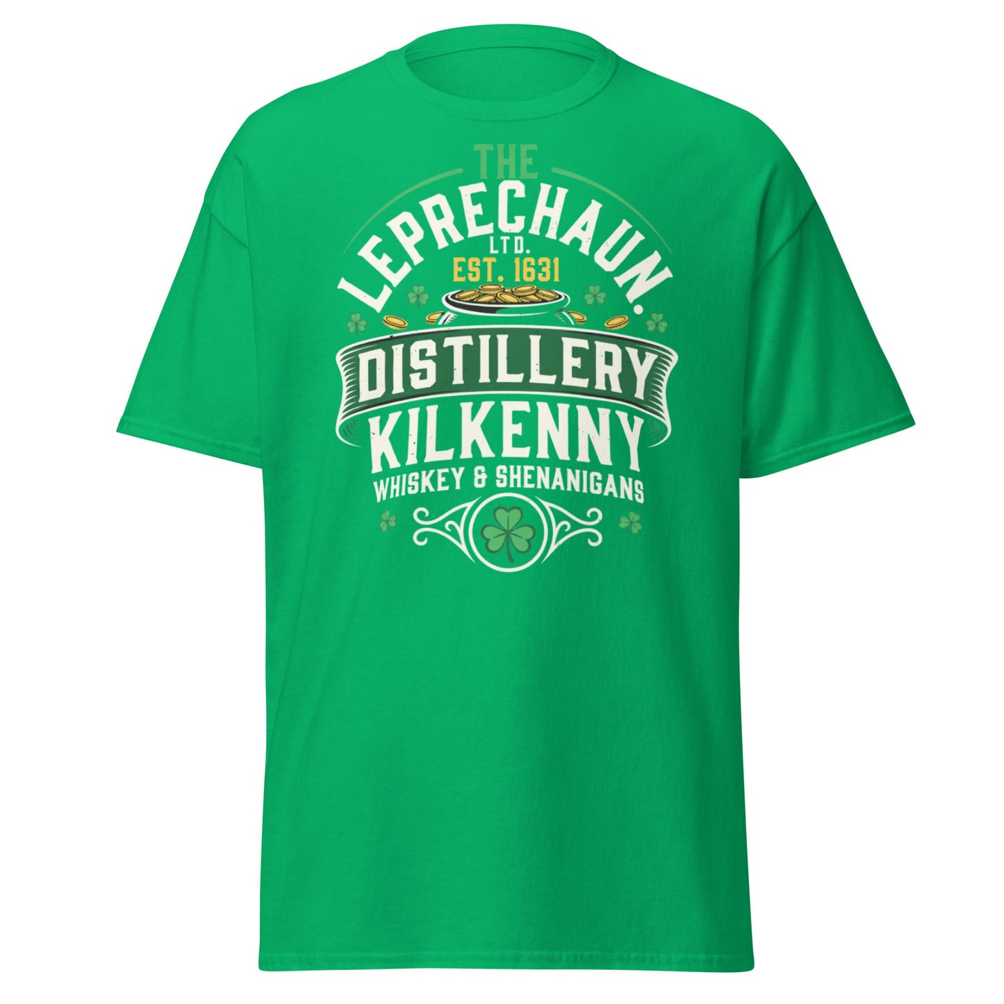 Leprechaun Distillery Kilkenny T-Shirt - Irish Whiskey Tee - Irish Green - T-Shirts Online