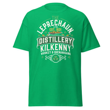 Leprechaun Distillery Kilkenny T-Shirt - Irish Whiskey Tee - Irish Green - T-Shirts Online