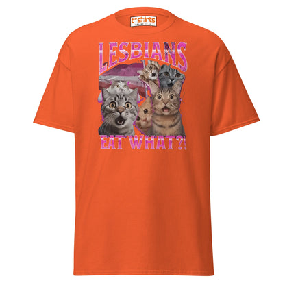Lesbians Eat What?! T-Shirt - Orange - T-Shirts Online