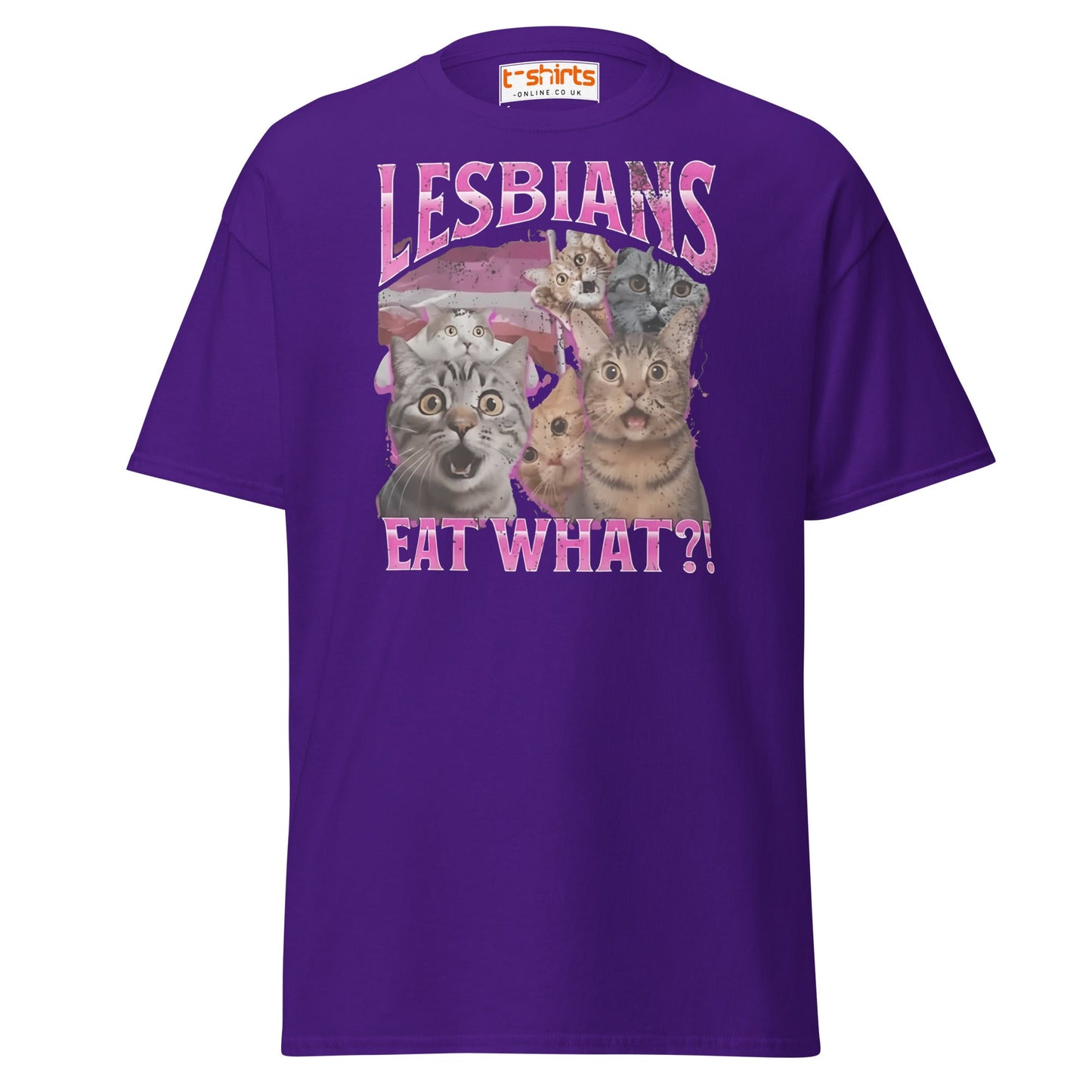 Lesbians Eat What?! T-Shirt - Purple - T-Shirts Online