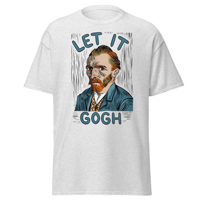 Let It Gogh T-Shirt – Funny Van Gogh Art Pun Tee - Ash - T-Shirts Online