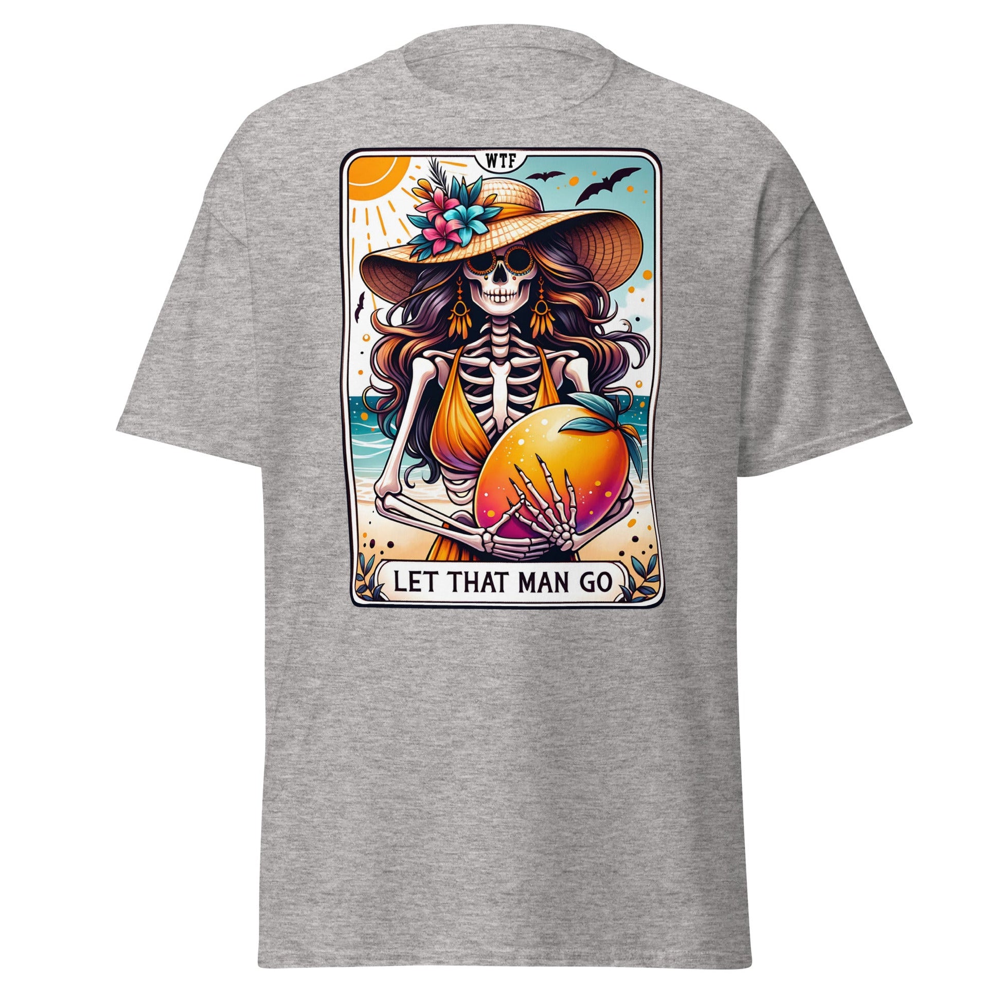 'Let That Man Go' Tarot | Tarot Card T-Shirt - Sport Grey - T-Shirts Online