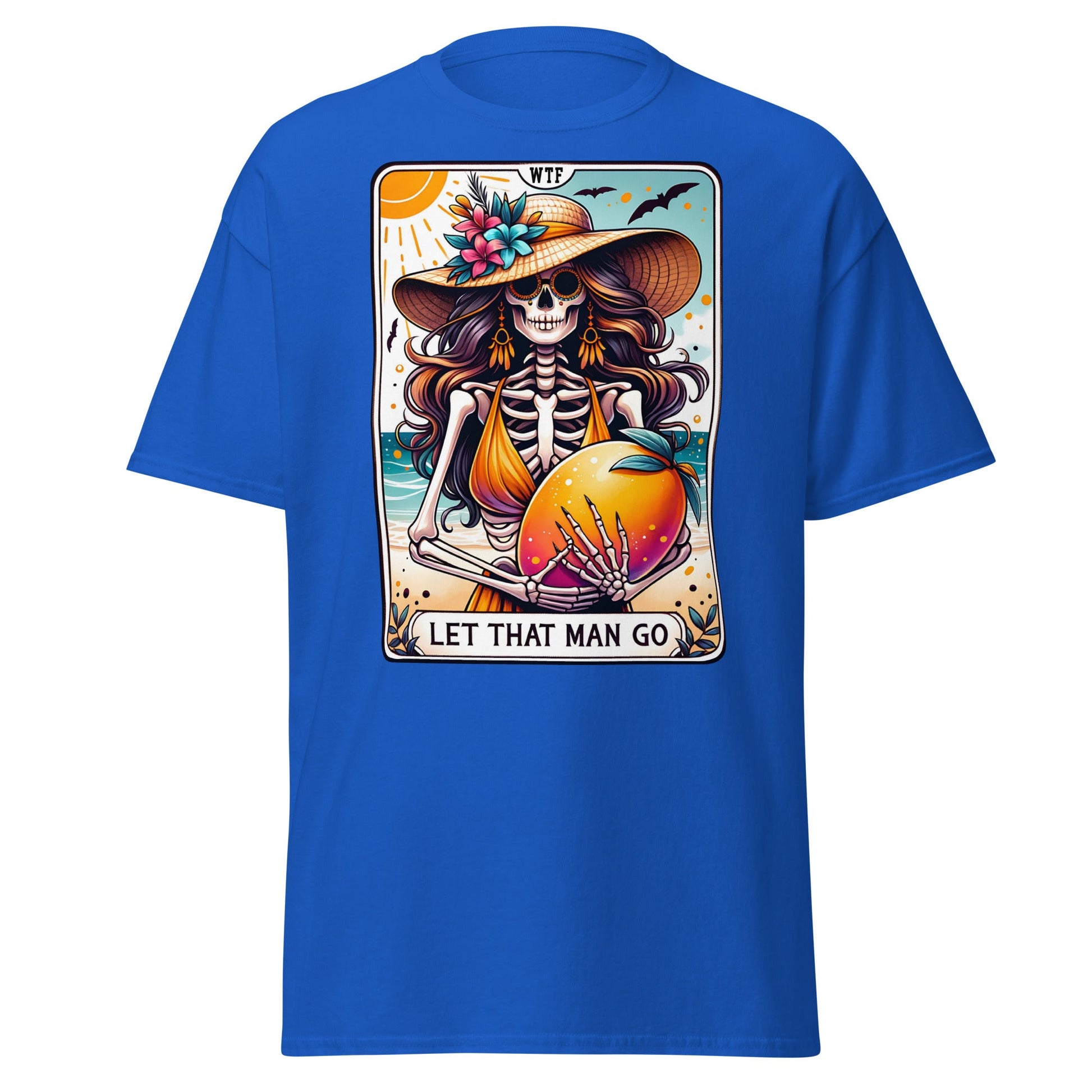 'Let That Man Go' Tarot | Tarot Card T-Shirt - Royal - T-Shirts Online