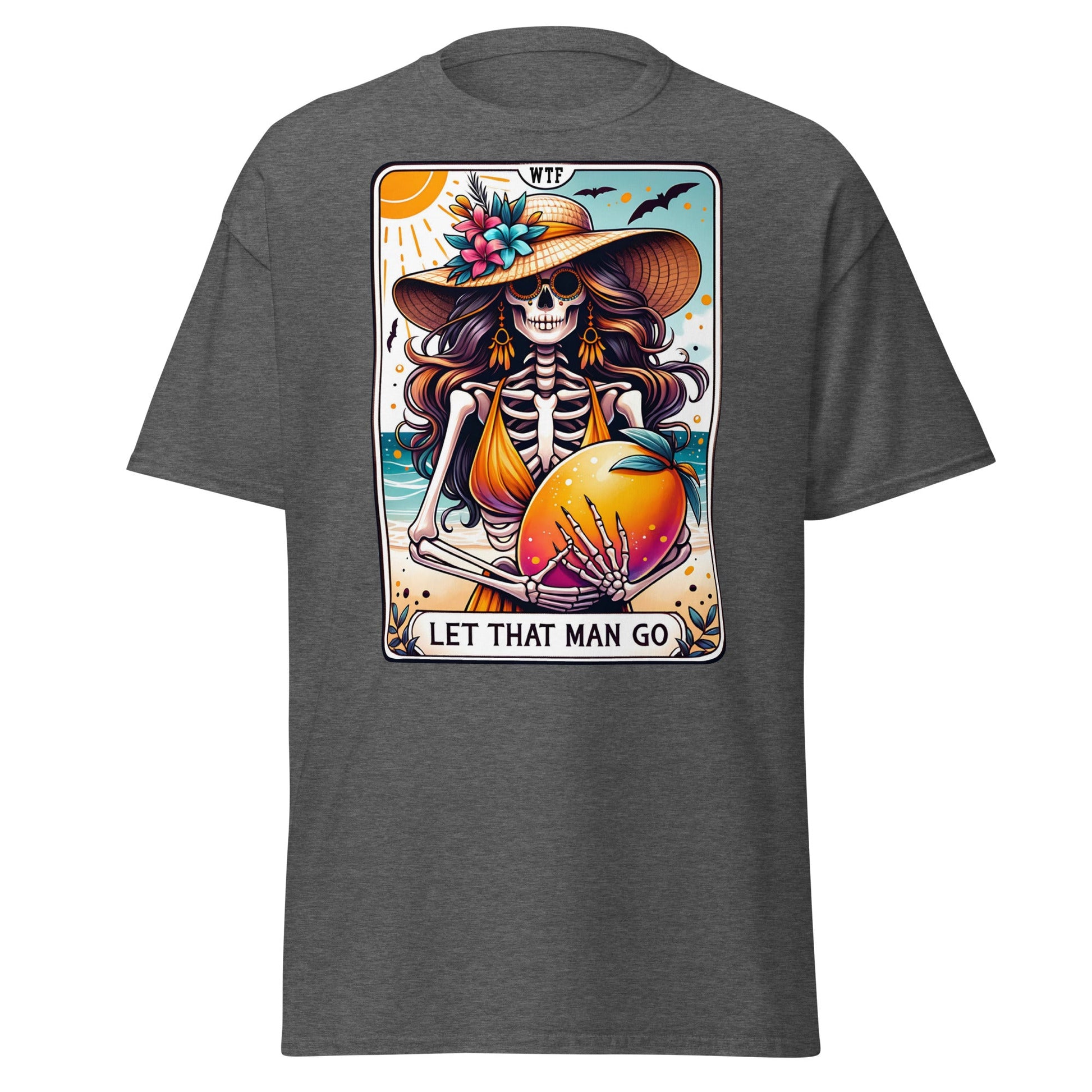'Let That Man Go' Tarot | Tarot Card T-Shirt - Dark Heather - T-Shirts Online