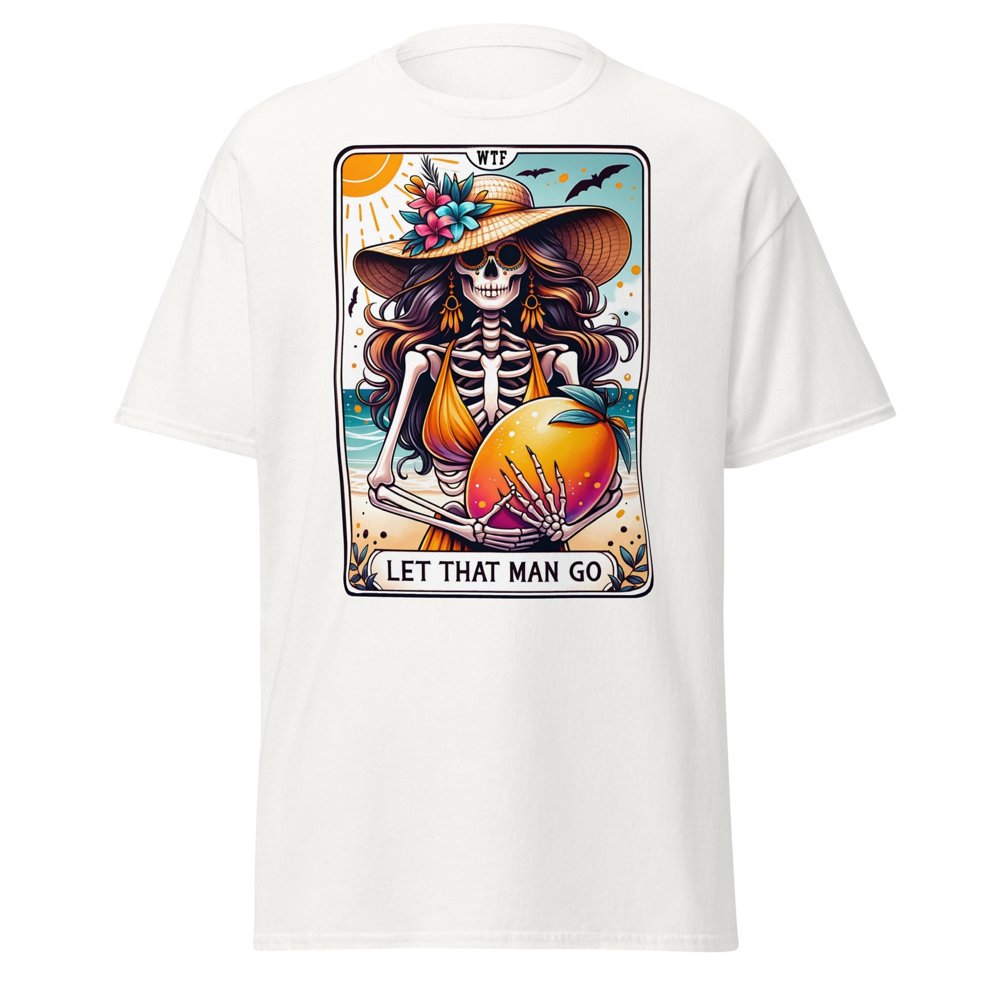'Let That Man Go' Tarot | Tarot Card T-Shirt - White - T-Shirts Online