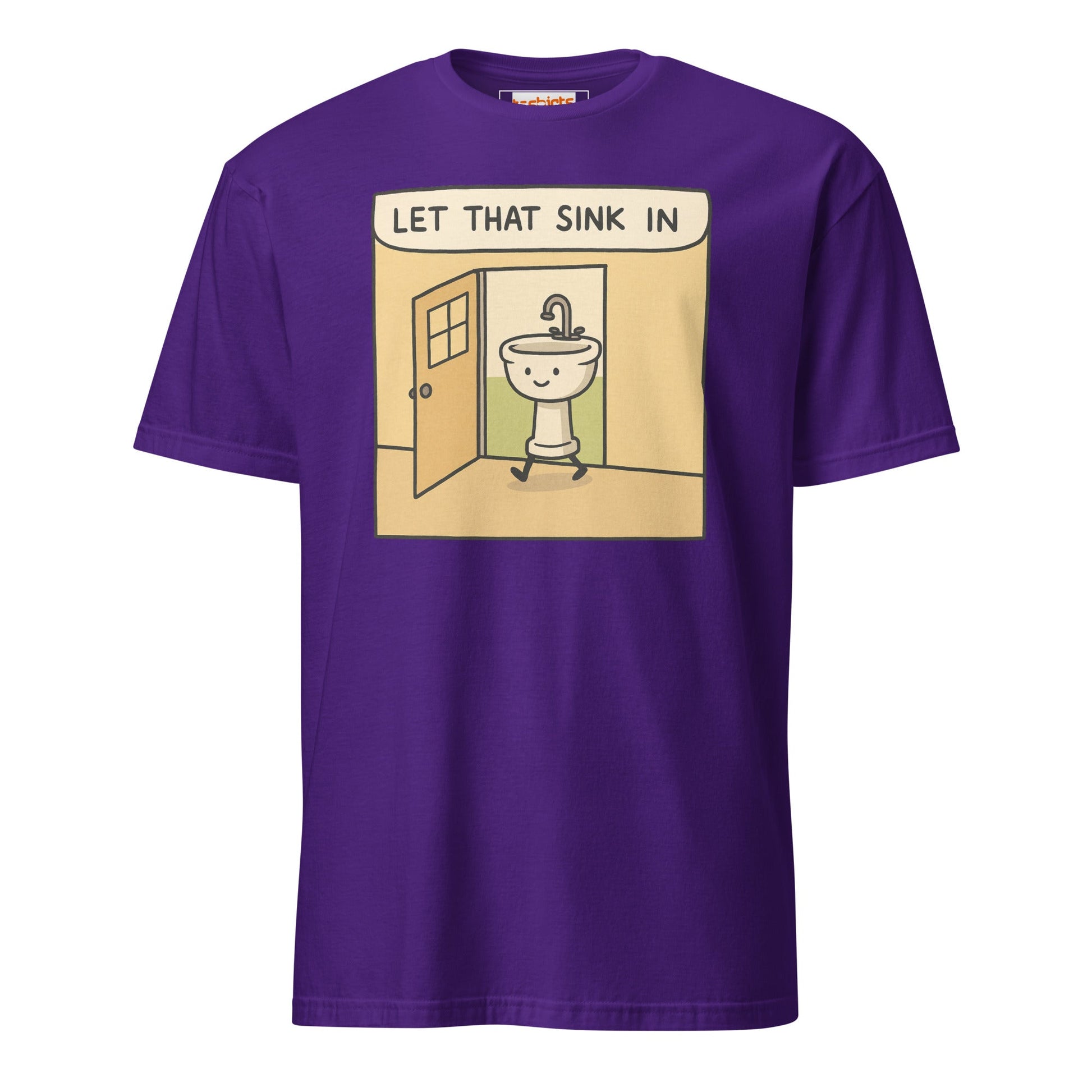 Let That Sink In T-Shirt | Funny Wordplay Tee - Purple - T-Shirts Online