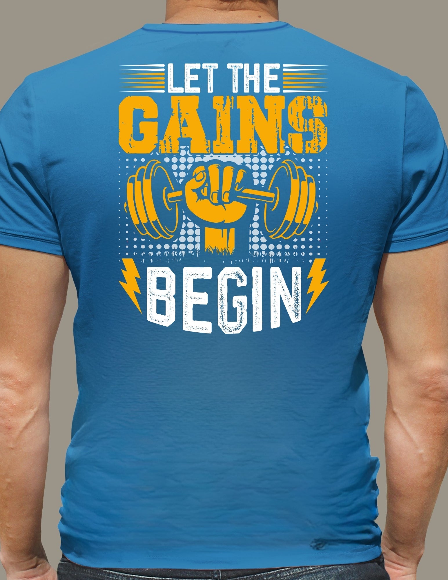 Let The Gains Begin T-Shirt - Black - T-Shirts Online