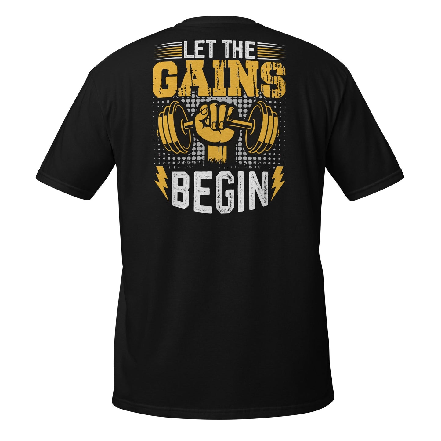 Let The Gains Begin T-Shirt - Black - T-Shirts Online
