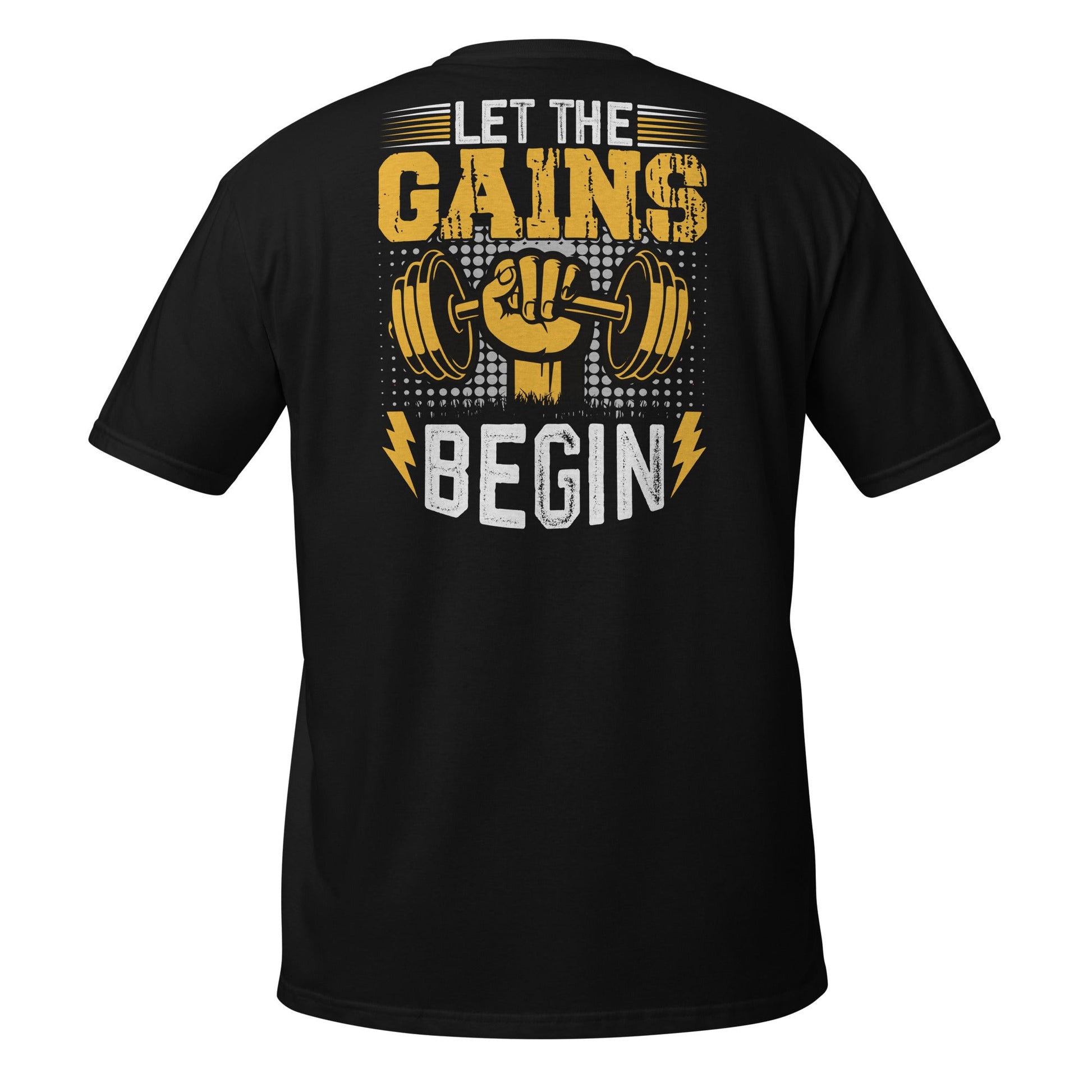 Let The Gains Begin T-Shirt - Black - T-Shirts Online