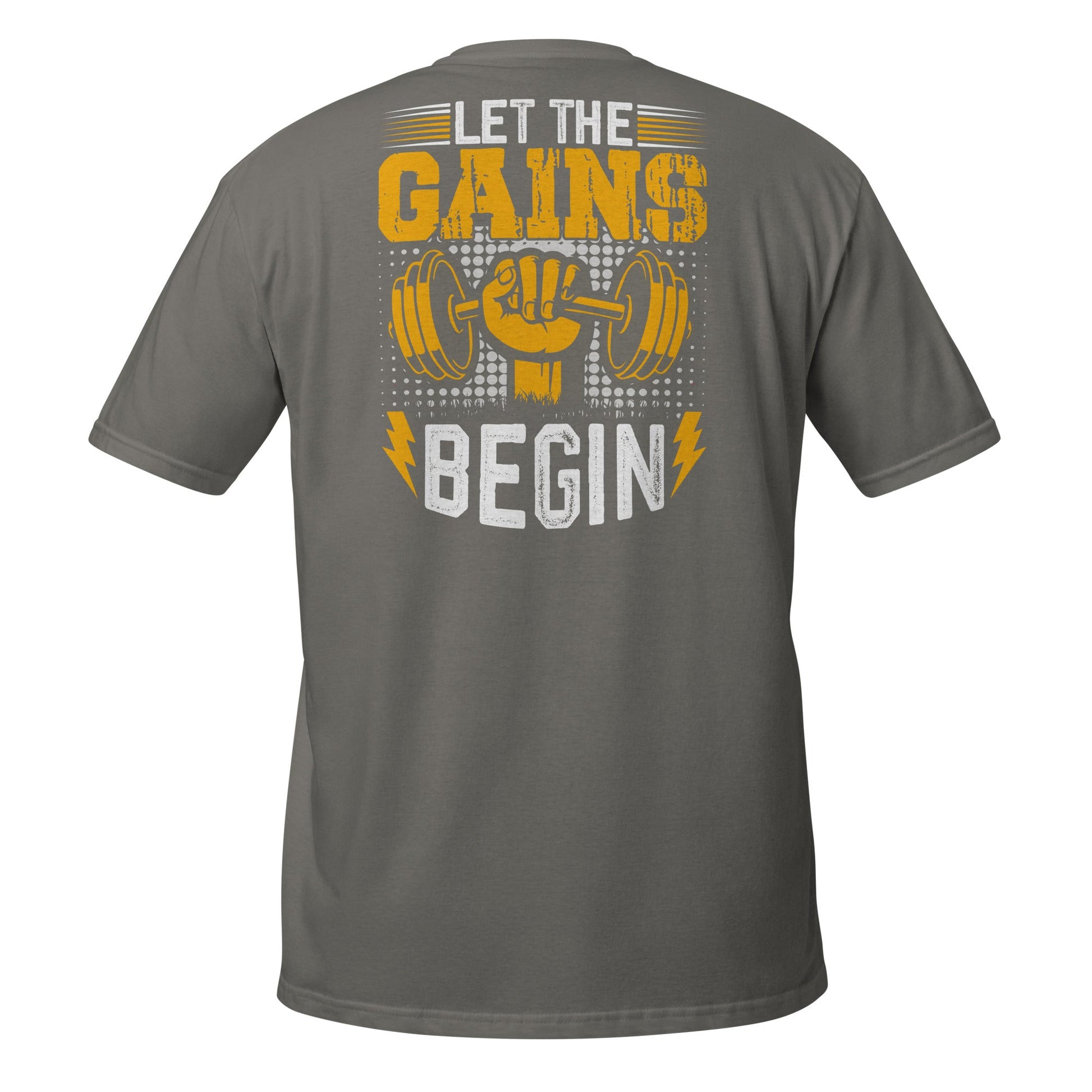 Let The Gains Begin T-Shirt - Charcoal - T-Shirts Online
