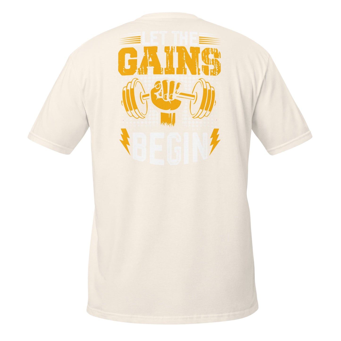 Let The Gains Begin T-Shirt - Natural - T-Shirts Online
