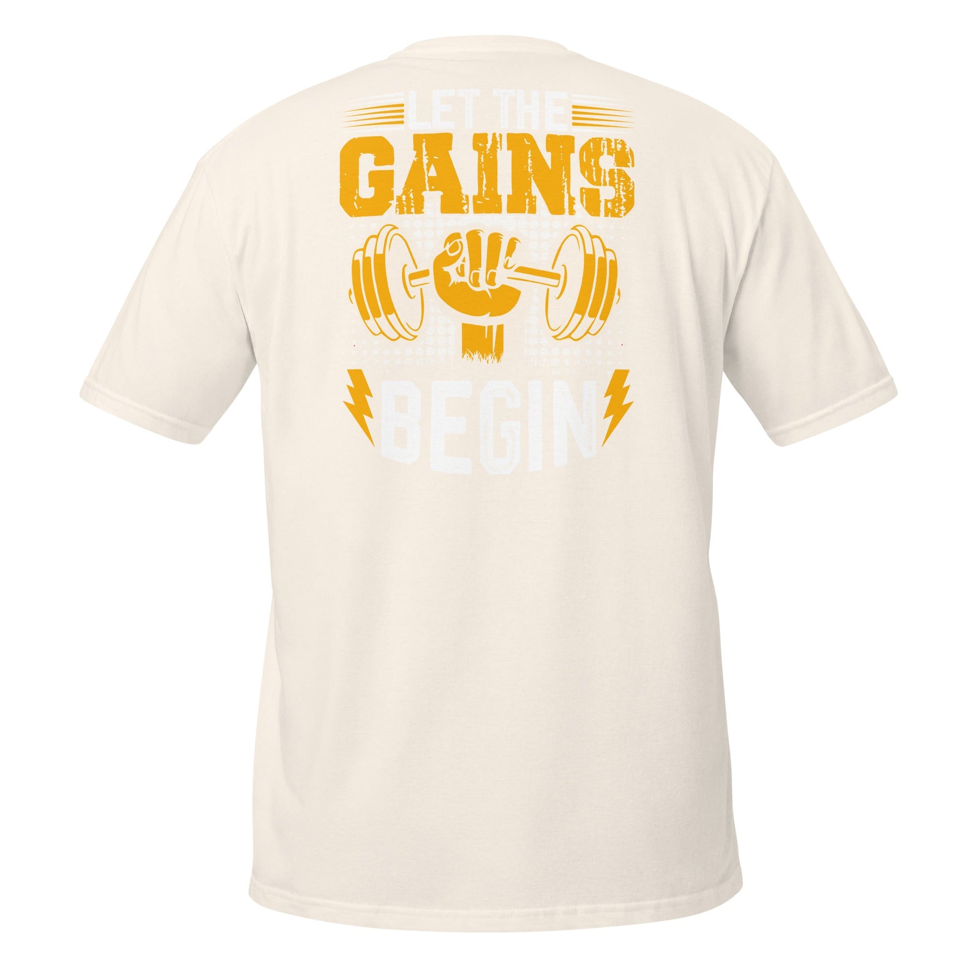 Let The Gains Begin T-Shirt - Natural - T-Shirts Online
