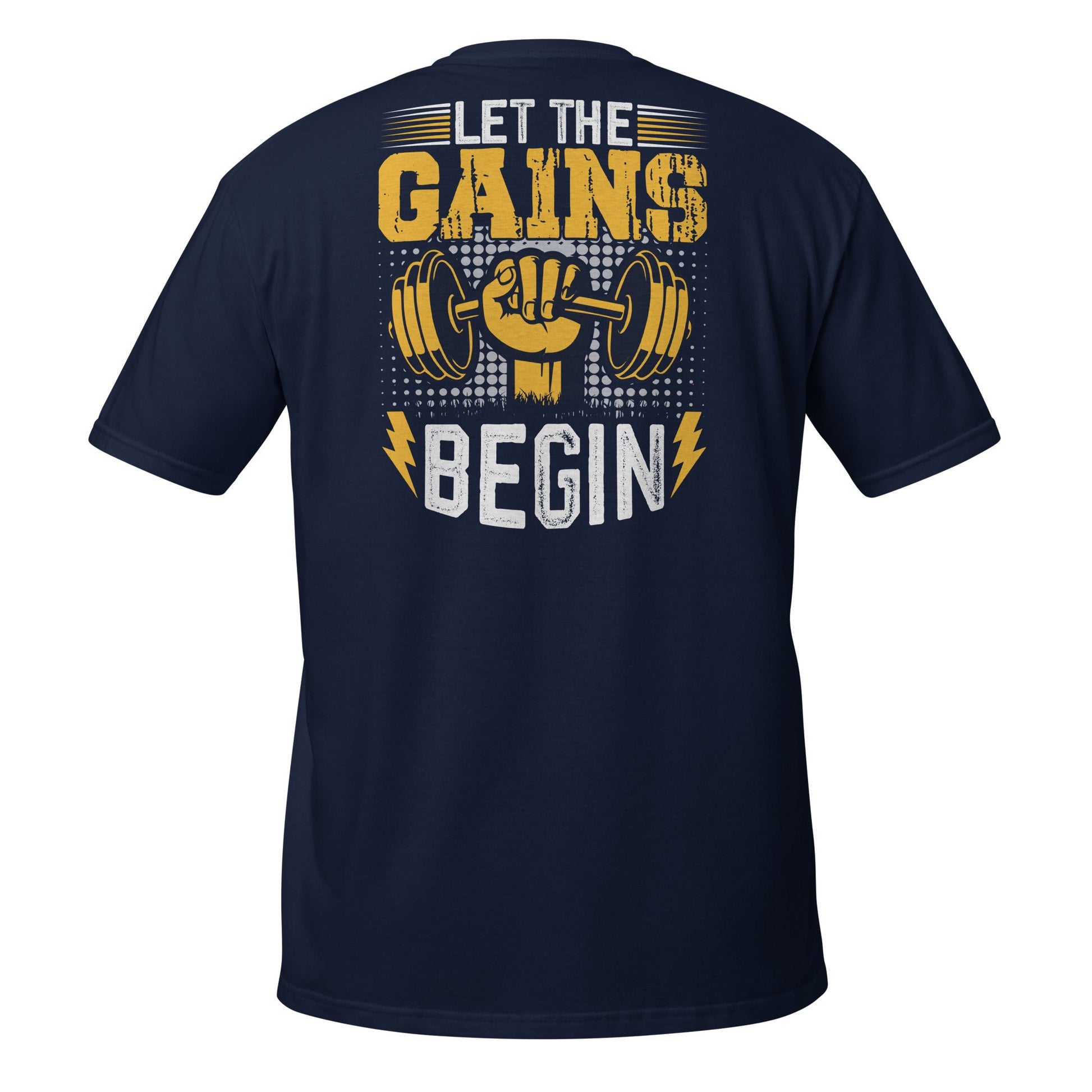 Let The Gains Begin T-Shirt - Navy - T-Shirts Online