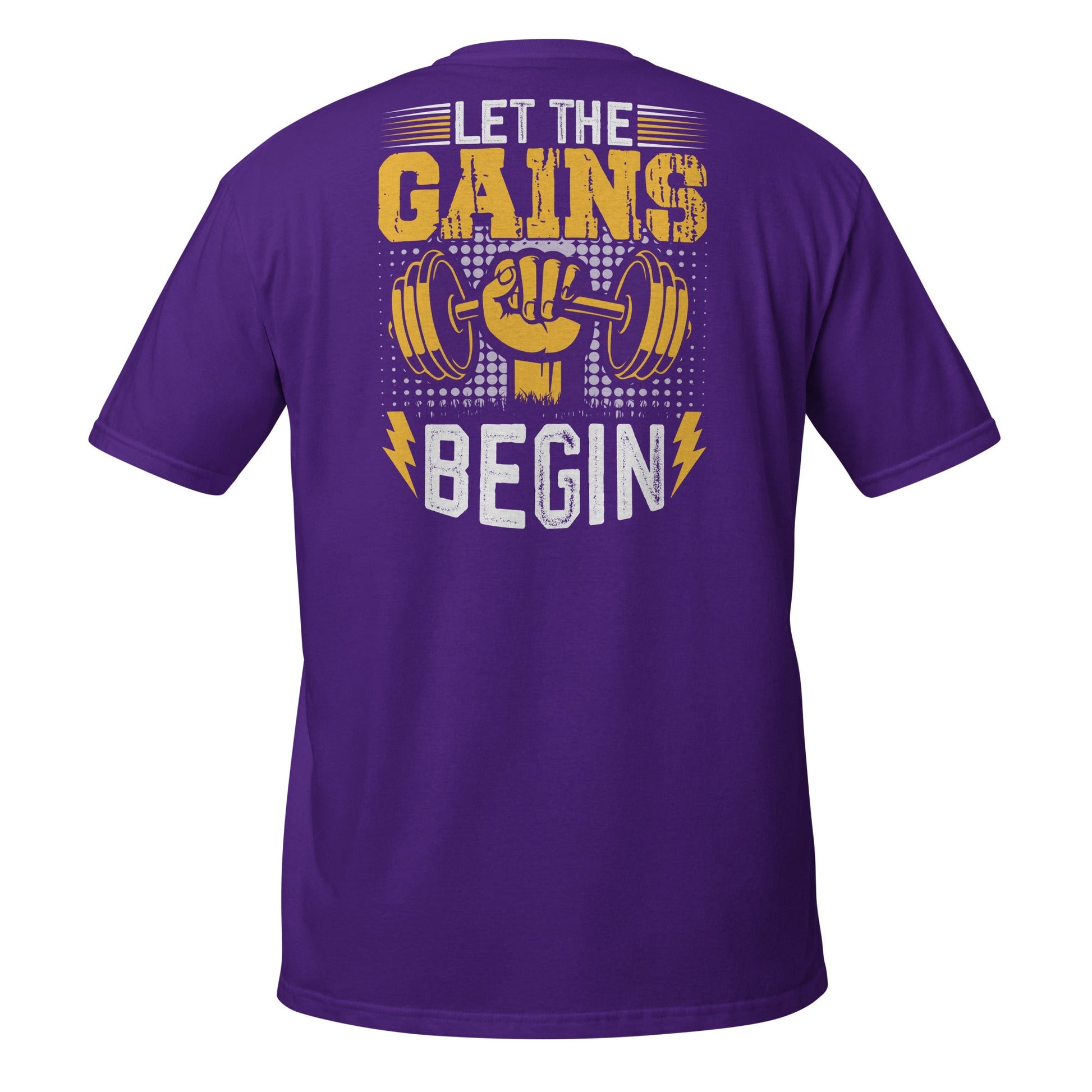 Let The Gains Begin T-Shirt - Purple - T-Shirts Online