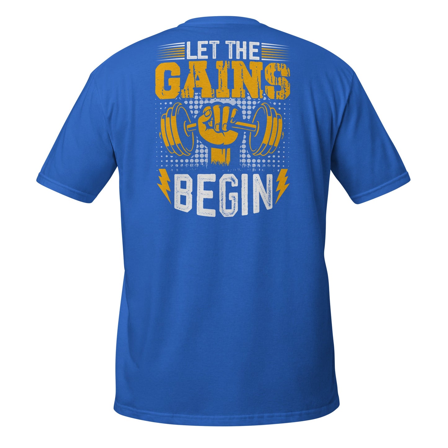 Let The Gains Begin T-Shirt - Royal - T-Shirts Online