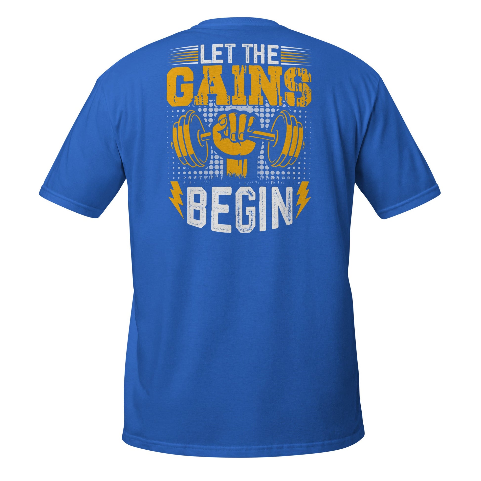 Let The Gains Begin T-Shirt - Royal - T-Shirts Online