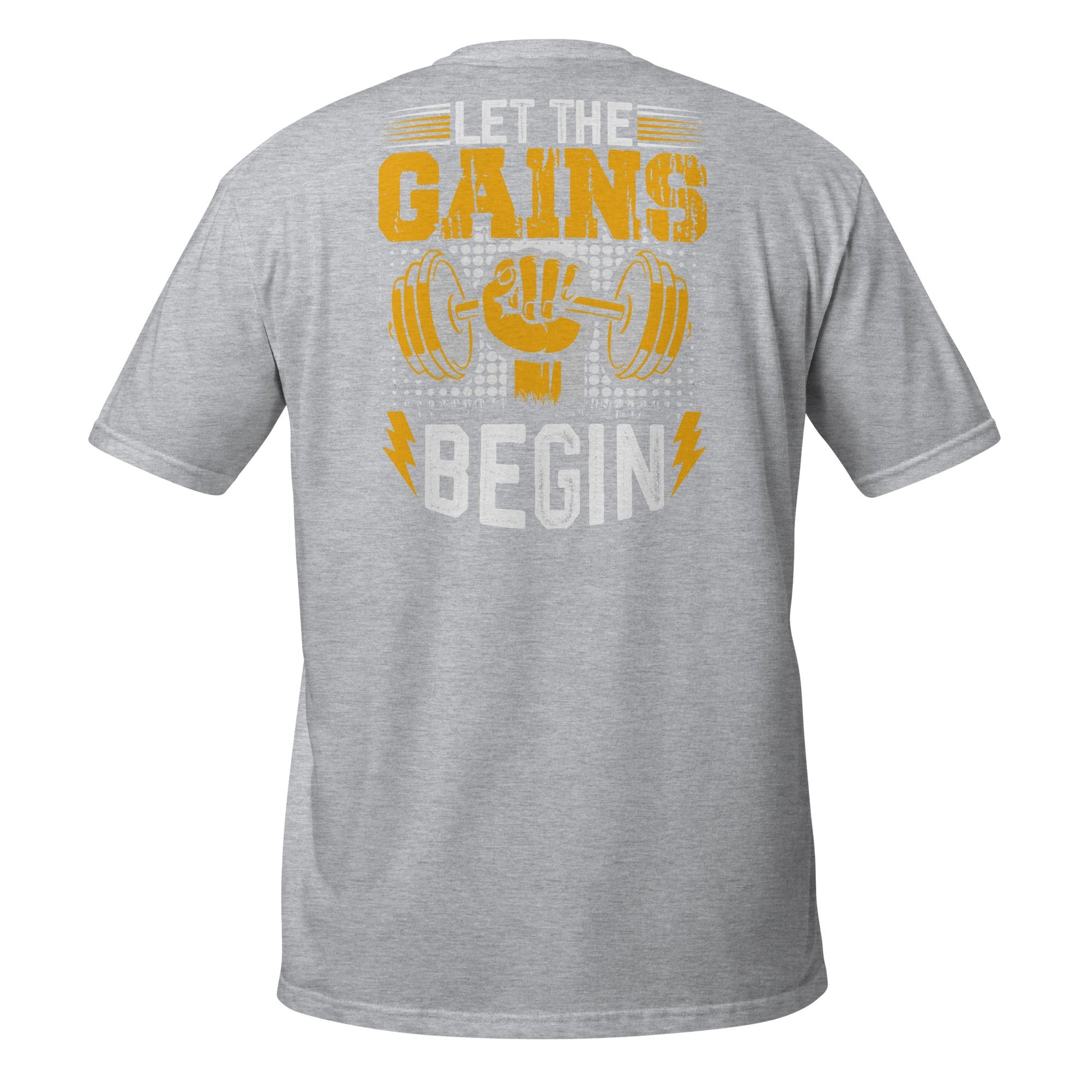 Let The Gains Begin T-Shirt - Sport Grey - T-Shirts Online