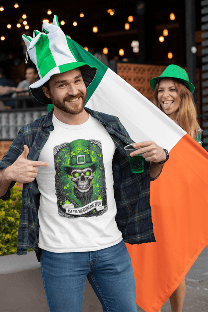 Let the Shenanigans Begin | Paddys Day T-Shirt - Military Green - T-Shirts Online