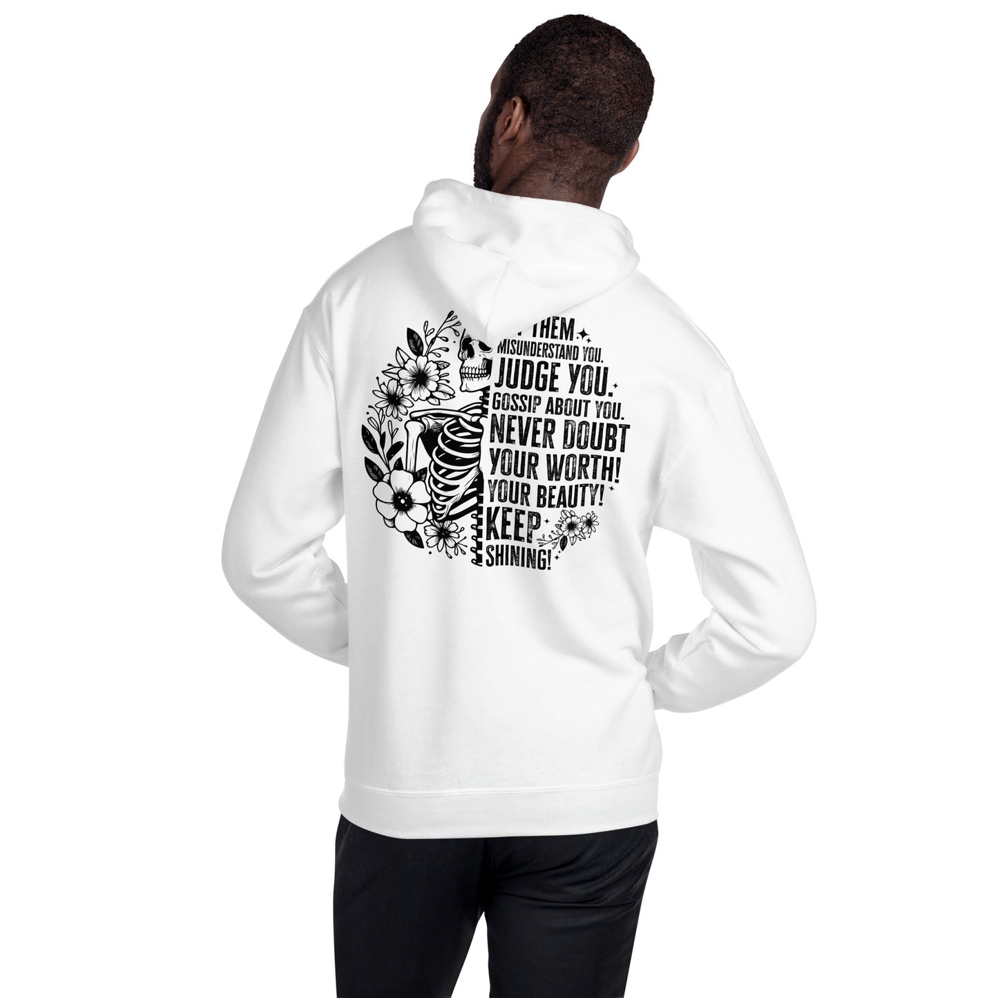 Let Them | Positivity Hoodie - White - T-Shirts Online
