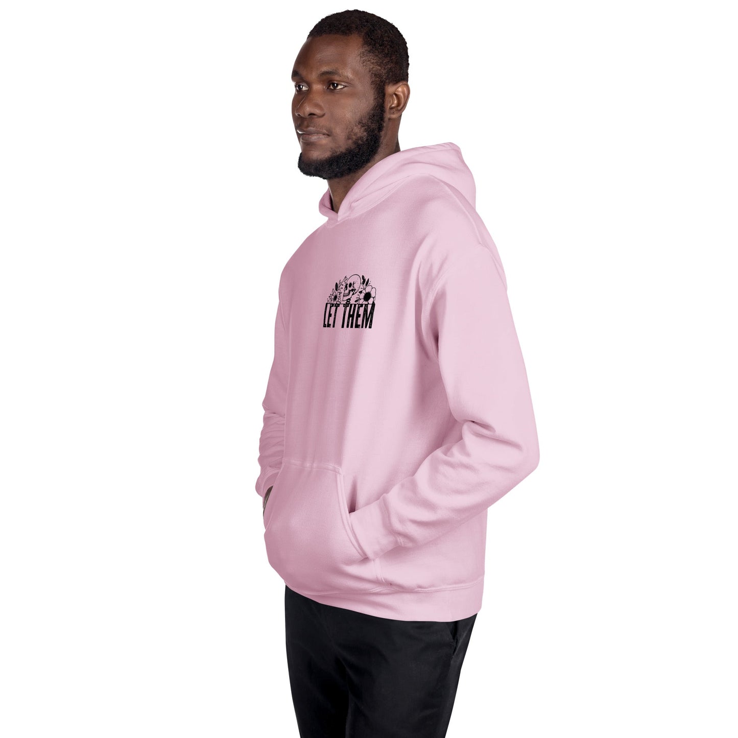 Let Them | Positivity Hoodie - Light Pink - T-Shirts Online