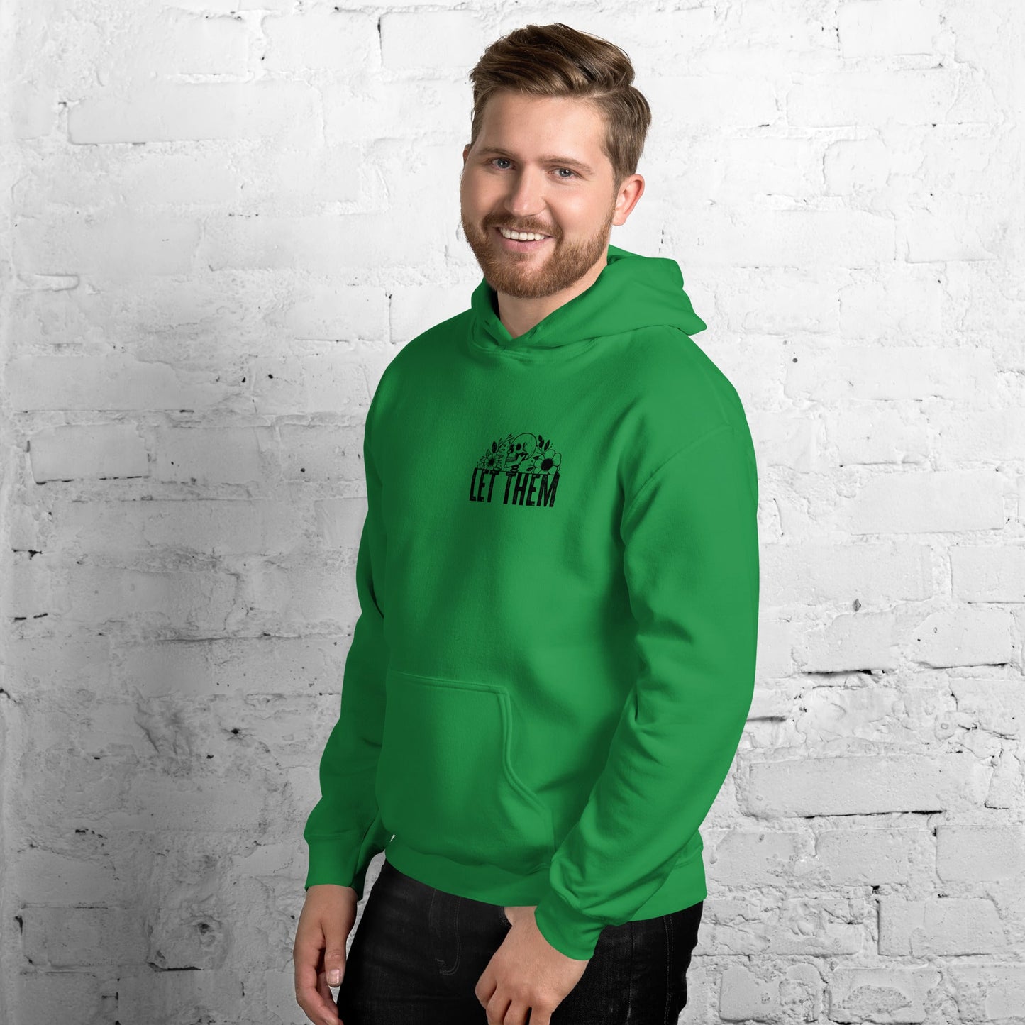 Let Them | Positivity Hoodie - Red - T-Shirts Online