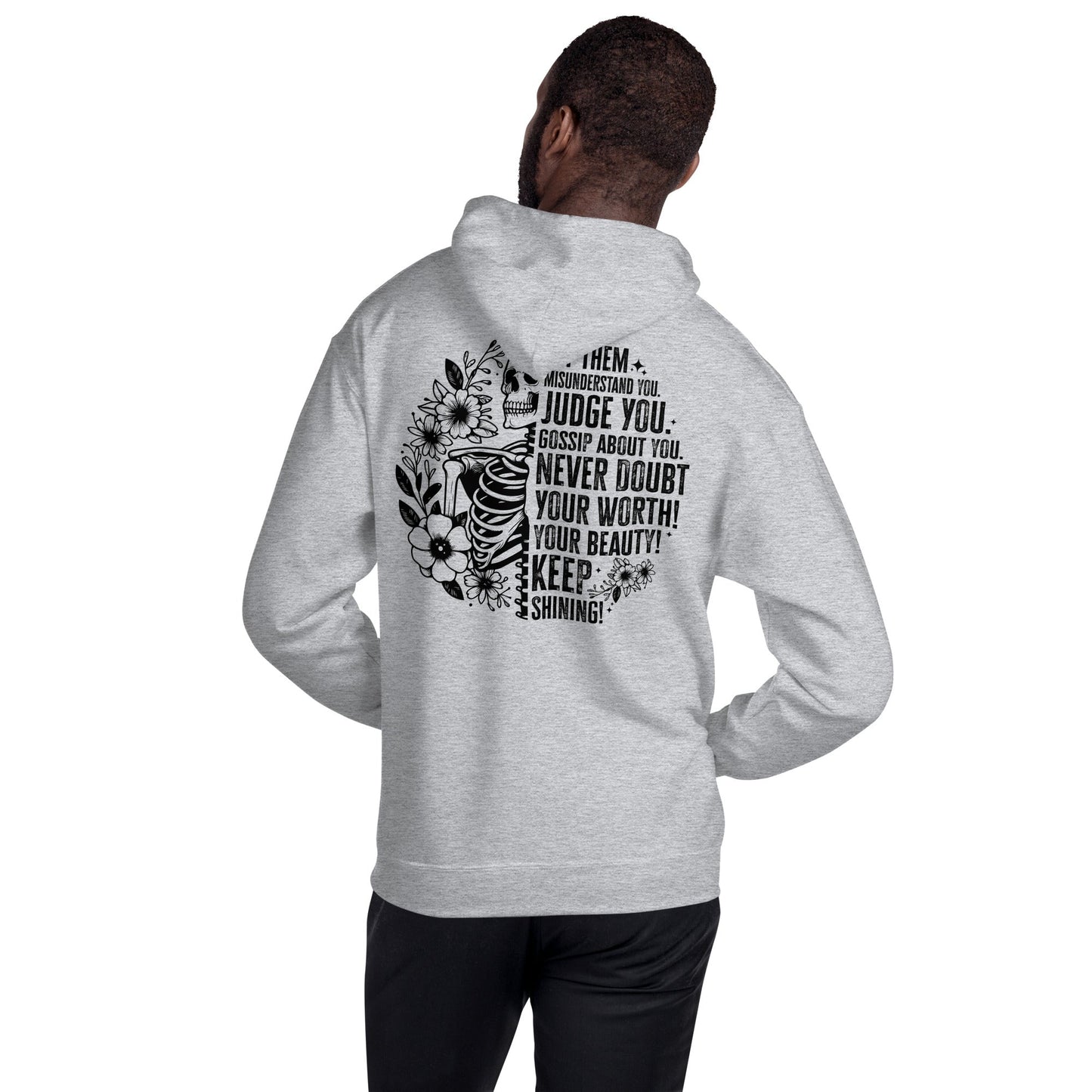 Let Them | Positivity Hoodie - Sport Grey - T-Shirts Online