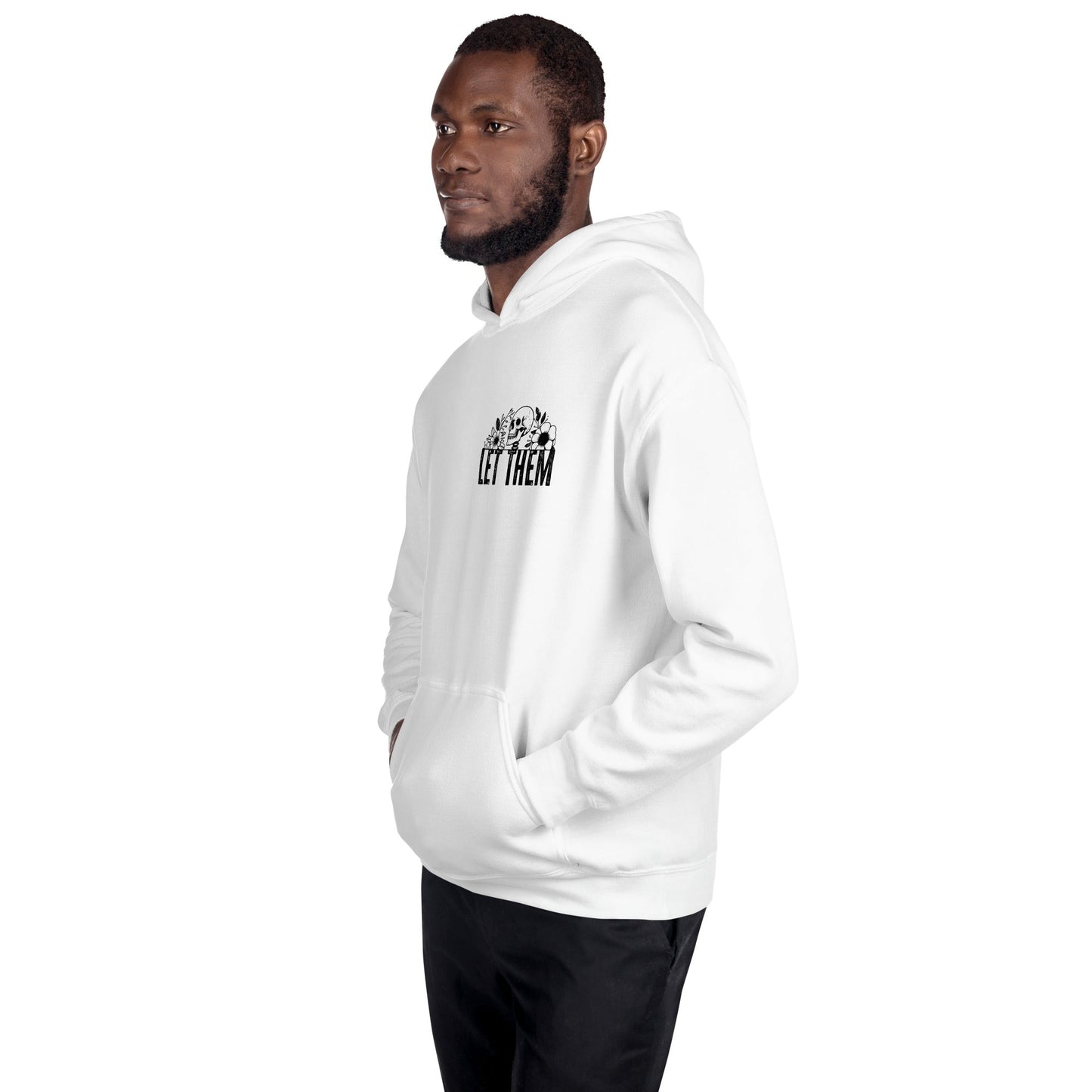 Let Them | Positivity Hoodie - White - T-Shirts Online