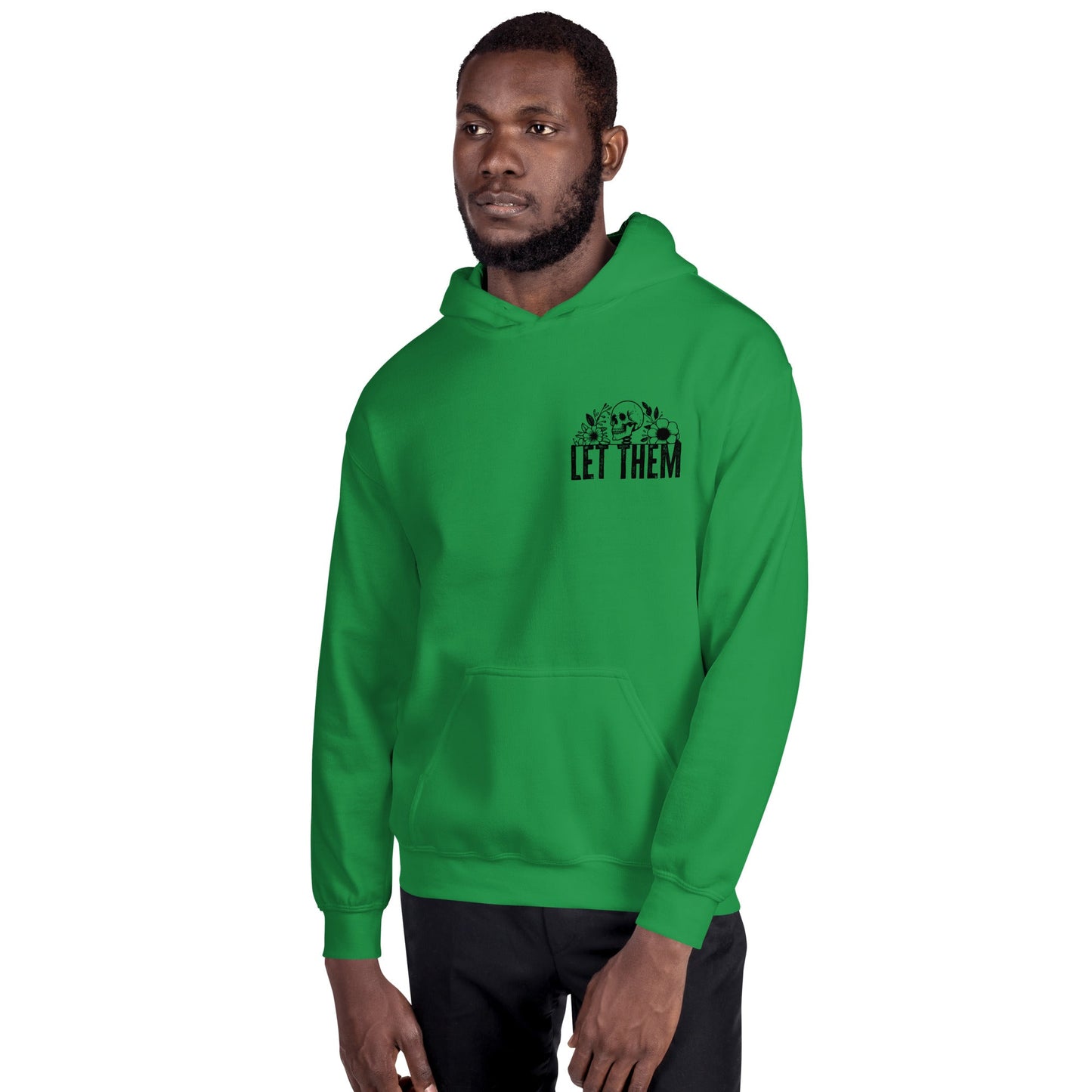Let Them | Positivity Hoodie - Red - T-Shirts Online