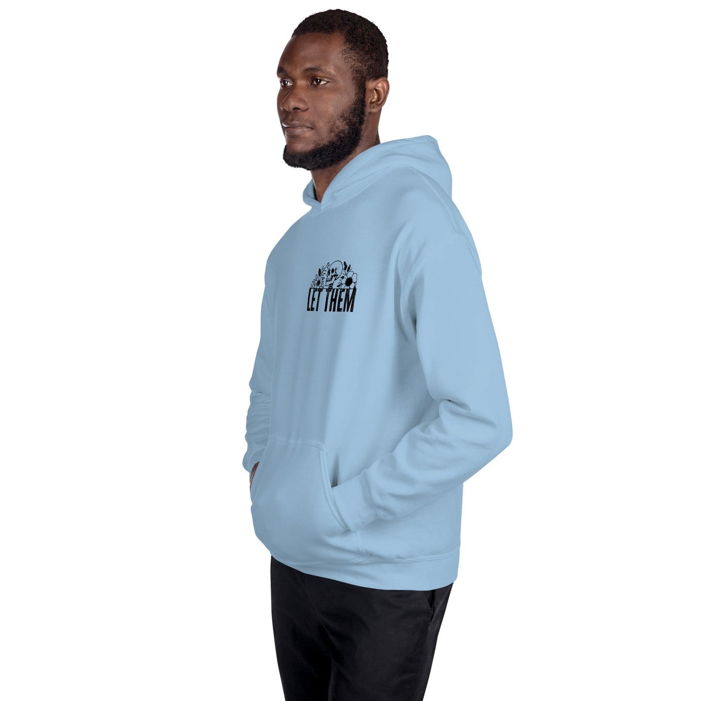 Let Them | Positivity Hoodie - Light Blue - T-Shirts Online
