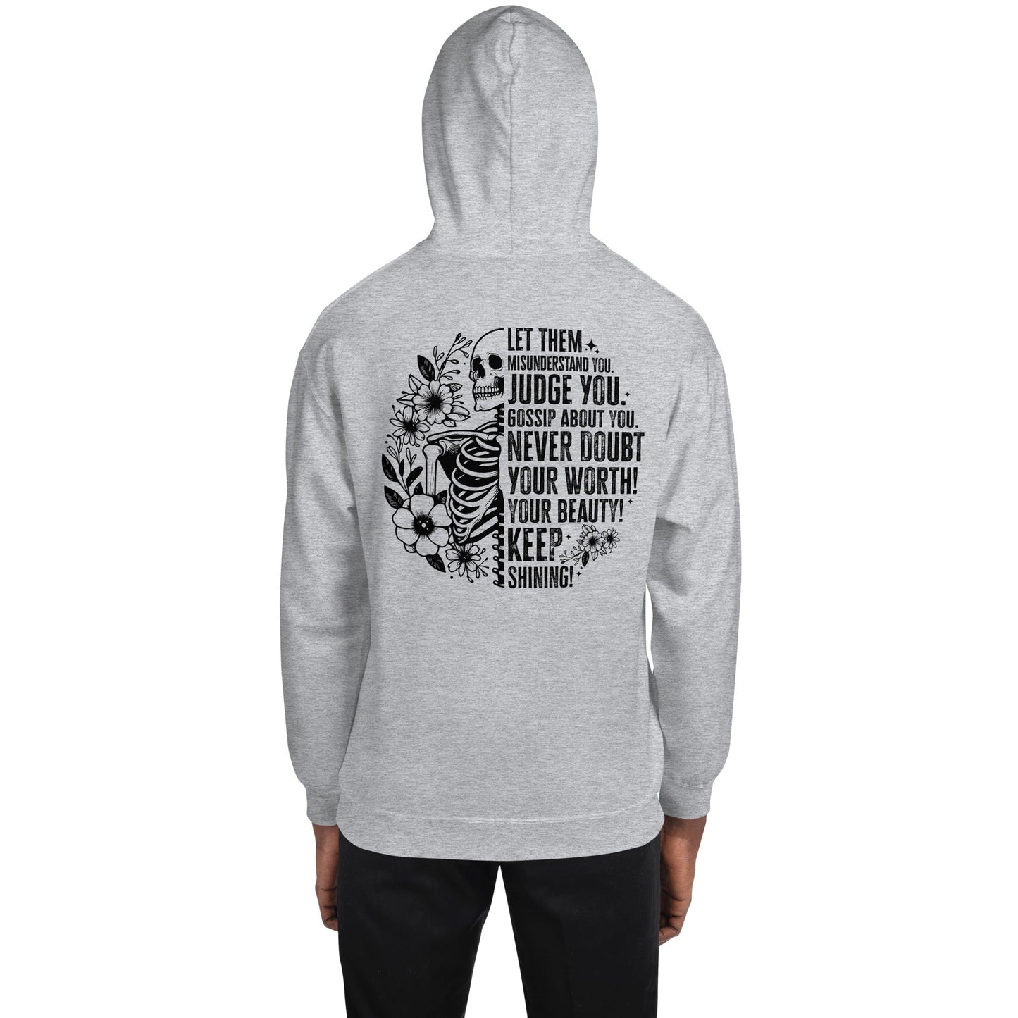 Let Them | Positivity Hoodie - Sport Grey - T-Shirts Online