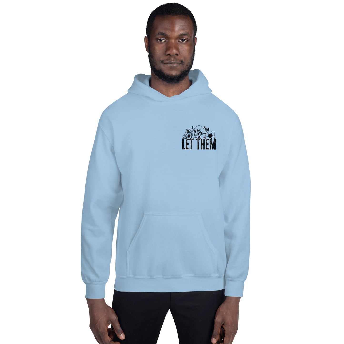 Let Them | Positivity Hoodie - Light Blue - T-Shirts Online