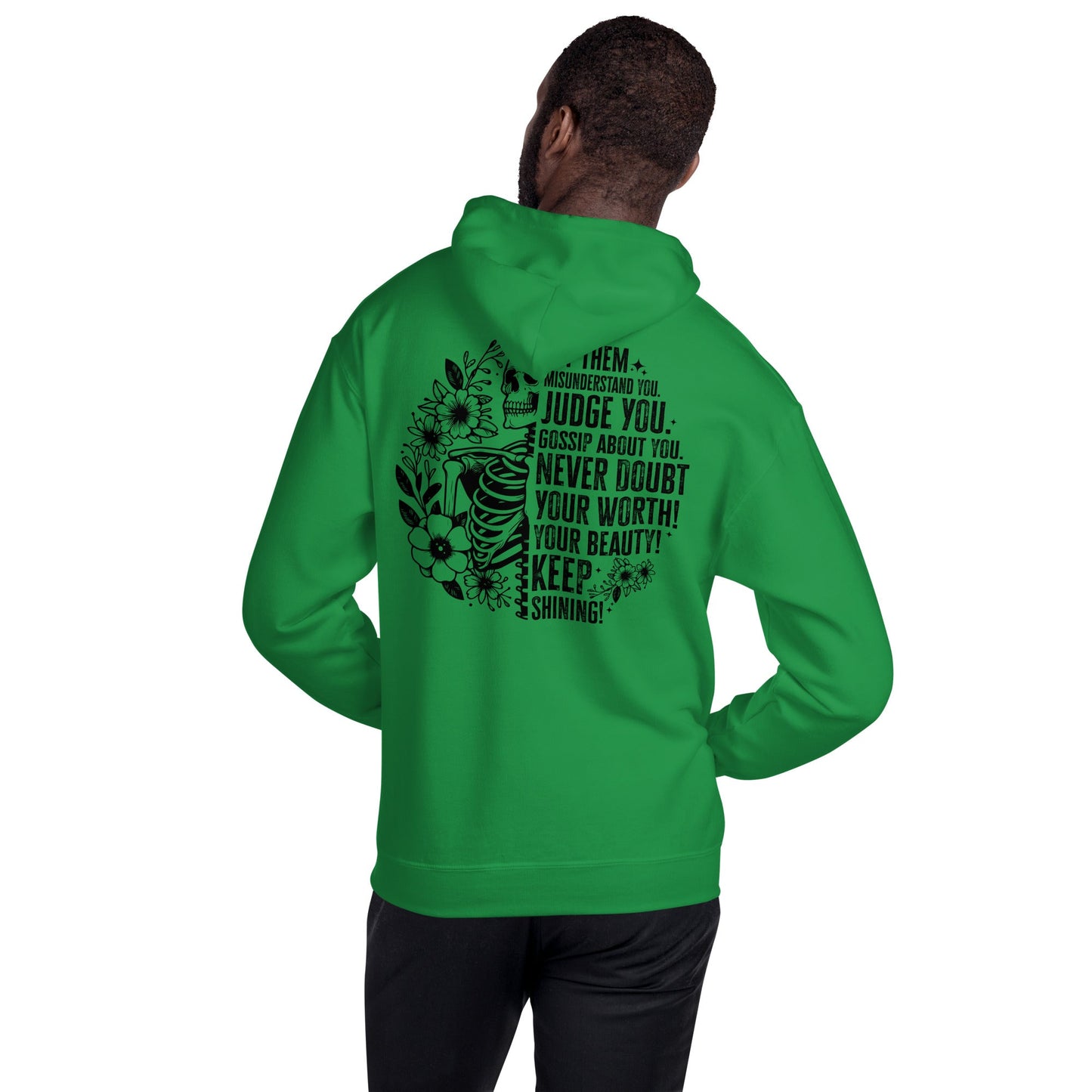 Let Them | Positivity Hoodie - Irish Green - T-Shirts Online