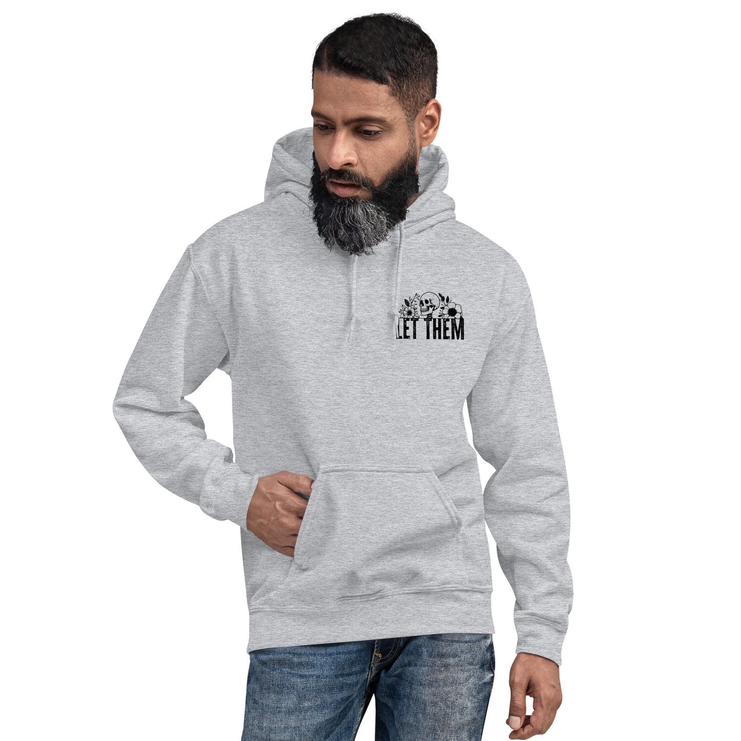 Let Them | Positivity Hoodie - Red - T-Shirts Online
