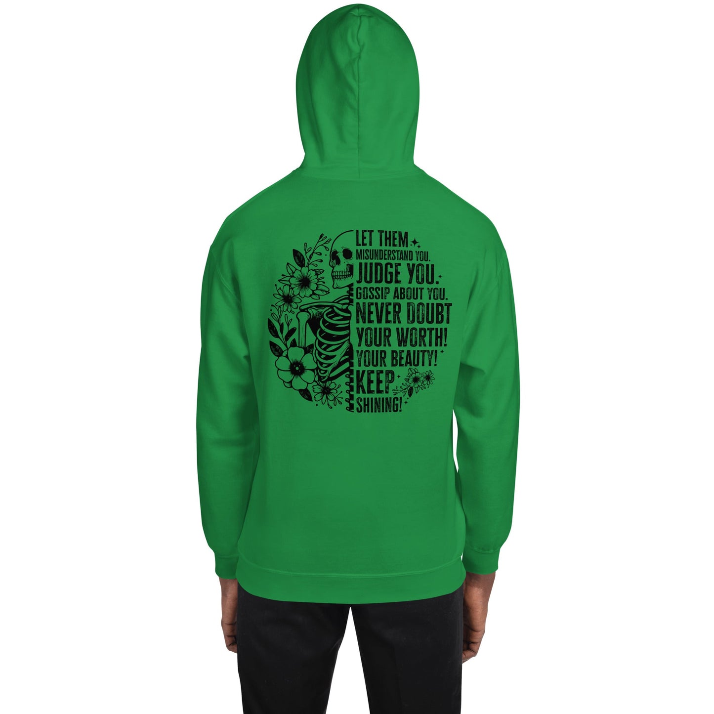 Let Them | Positivity Hoodie - Irish Green - T-Shirts Online