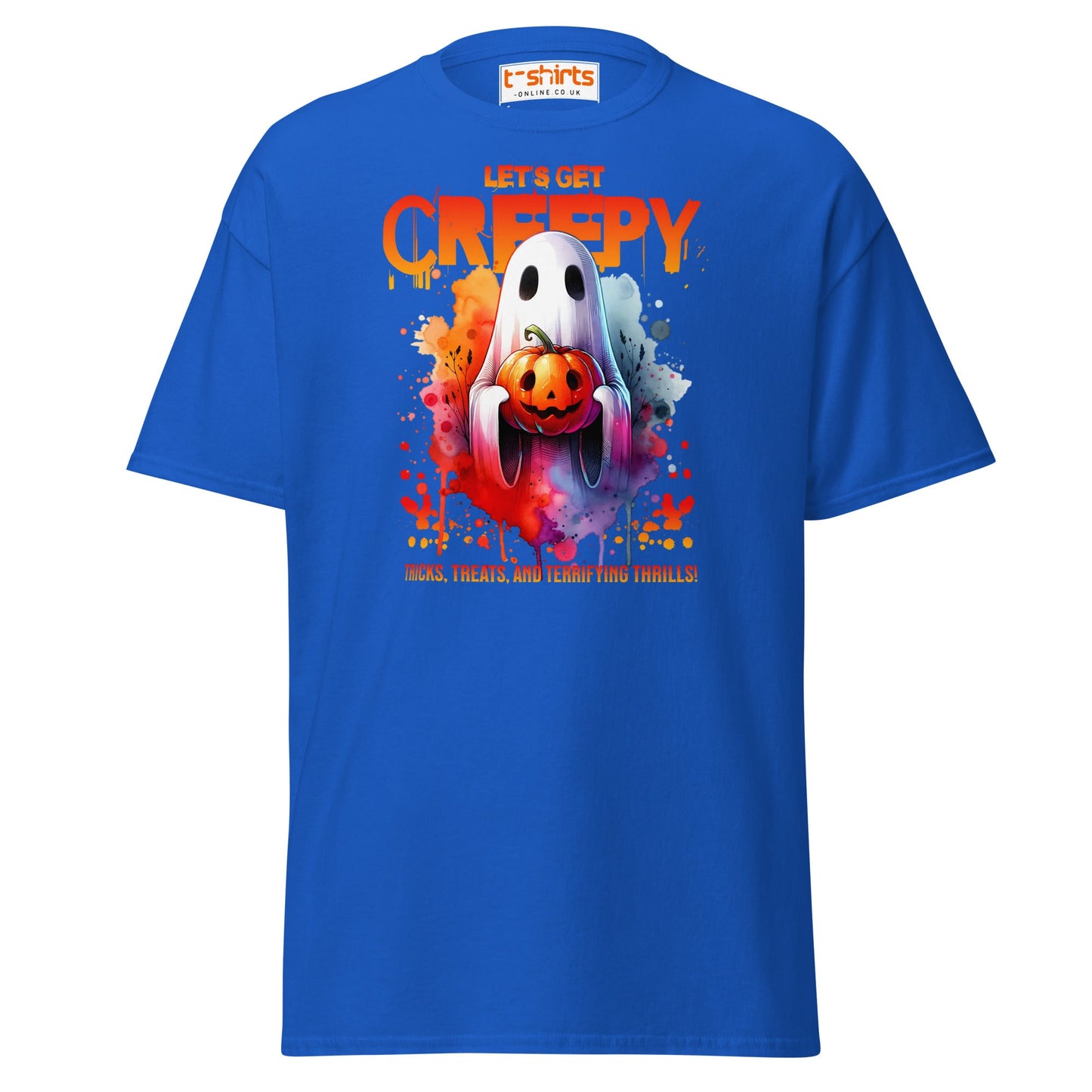 Let’s Get Creepy Halloween T-Shirt - Royal - T-Shirts Online