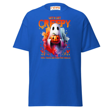 Let’s Get Creepy Halloween T-Shirt - Royal - T-Shirts Online