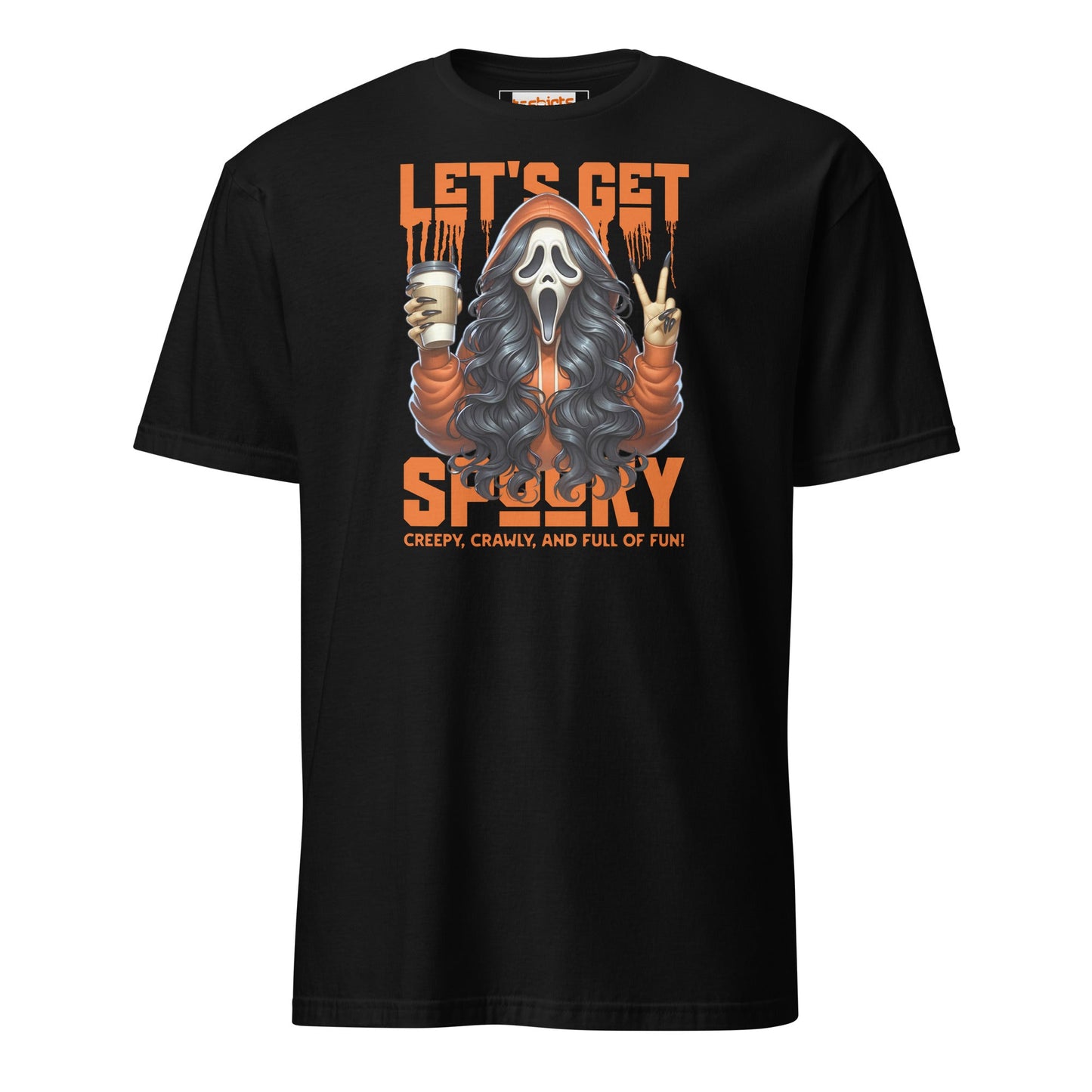 Lets Get Spooky T-Shirt | Halloween Shirt - Black - T-Shirts Online
