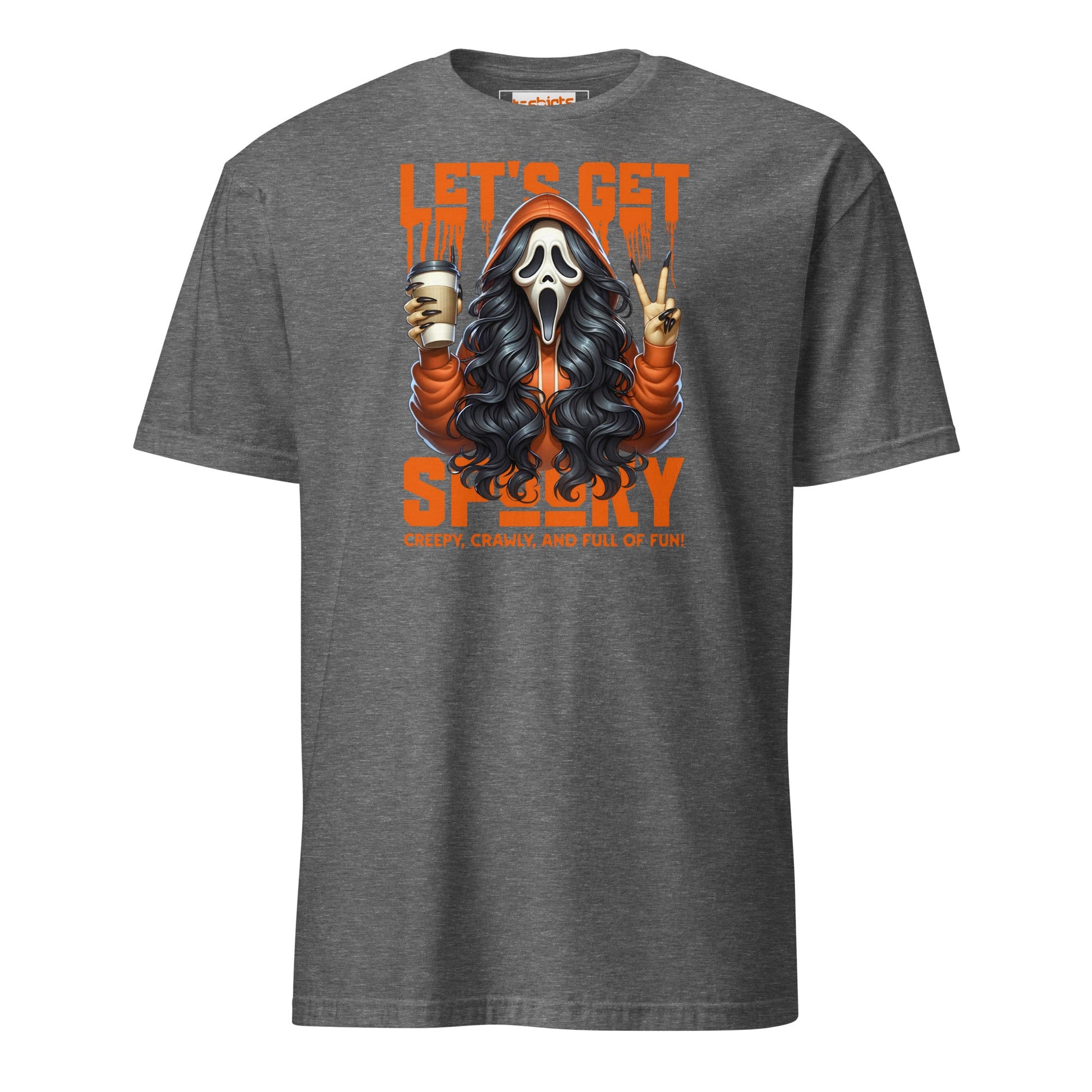 Lets Get Spooky T-Shirt | Halloween Shirt - Graphite Heather - T-Shirts Online