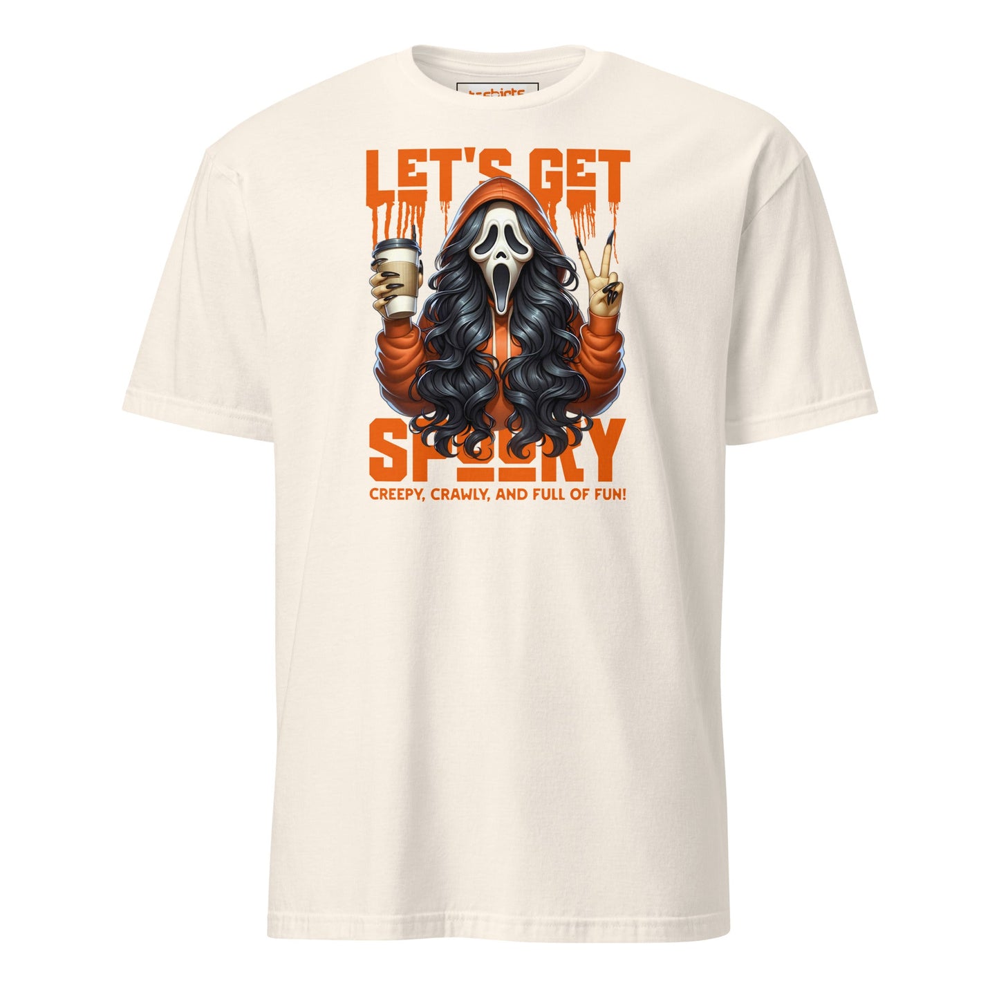 Lets Get Spooky T-Shirt | Halloween Shirt - Natural - T-Shirts Online