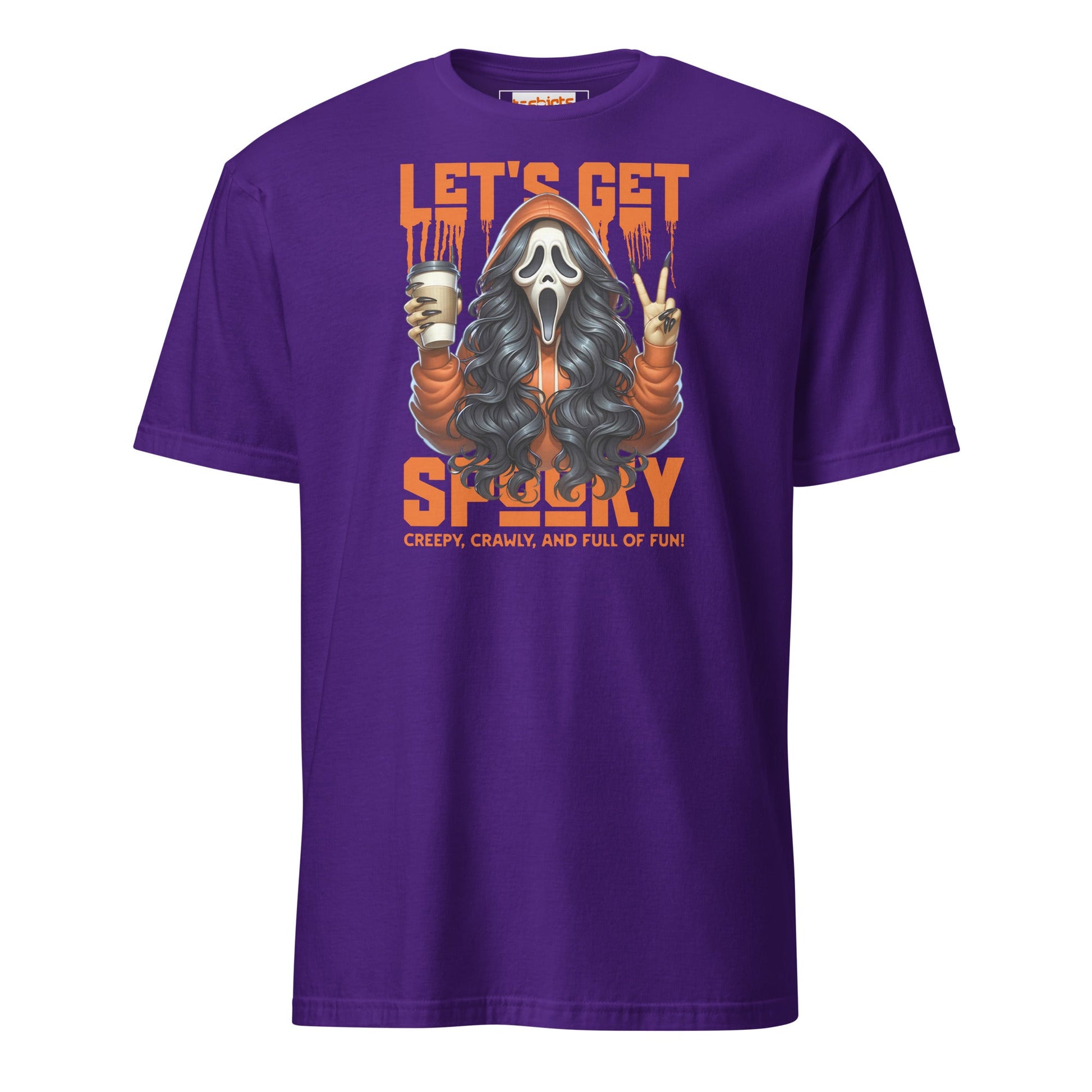 Lets Get Spooky T-Shirt | Halloween Shirt - Purple - T-Shirts Online