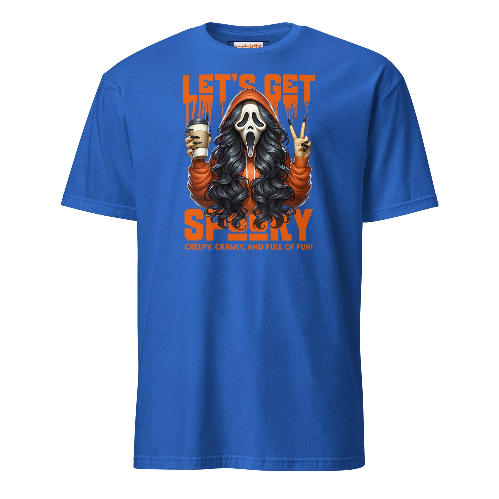 Lets Get Spooky T-Shirt | Halloween Shirt - Royal - T-Shirts Online