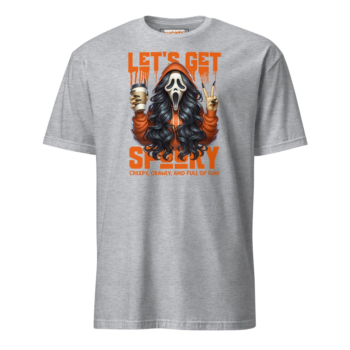Lets Get Spooky T-Shirt | Halloween Shirt - Sport Grey - T-Shirts Online