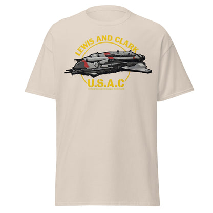 Lewis and Clark U.S.A.C. Starship Sci - Fi T-Shirt - Natural - T-Shirts Online