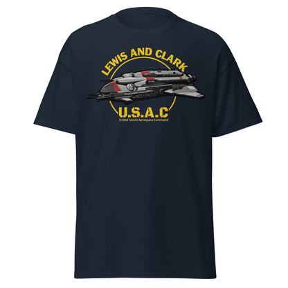 Lewis and Clark U.S.A.C. Starship Sci - Fi T-Shirt - Navy - T-Shirts Online