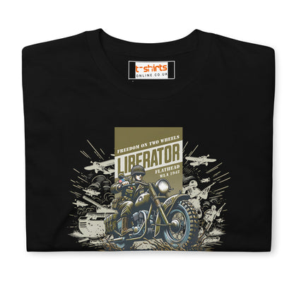 Liberator T-Shirt | Freedom on Two Wheels - Black - T-Shirts Online