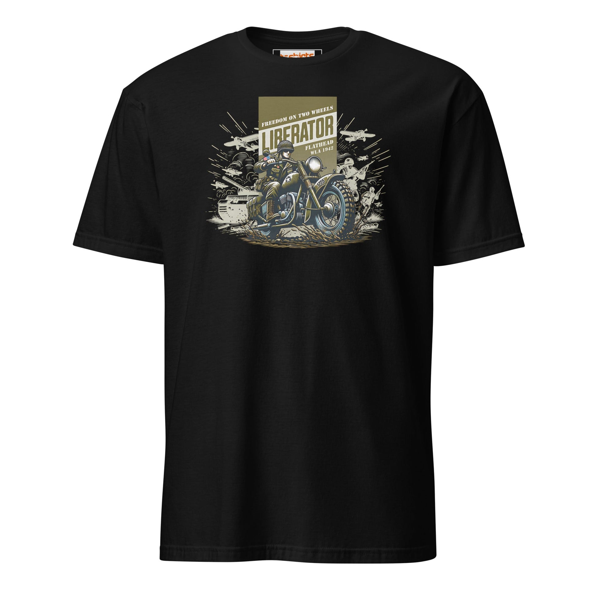 Liberator T-Shirt | Freedom on Two Wheels - Black - T-Shirts Online