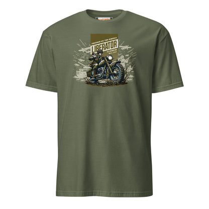 Liberator T-Shirt | Freedom on Two Wheels - Military Green - T-Shirts Online
