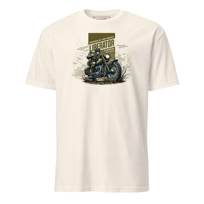 Liberator T-Shirt | Freedom on Two Wheels - Natural - T-Shirts Online