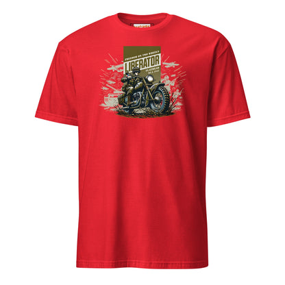 Liberator T-Shirt | Freedom on Two Wheels - Red - T-Shirts Online